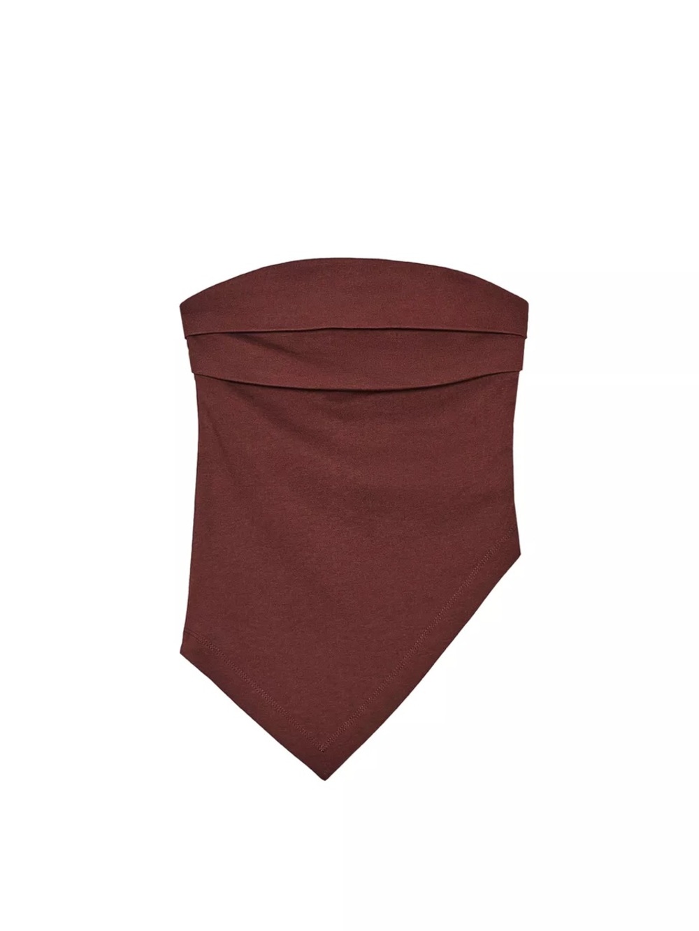 Women's Strapless Top in Deep Brown